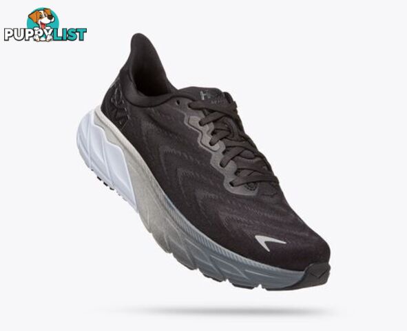 Hoka Arahi 6 Mens Running Shoe - Black/White - HOKA