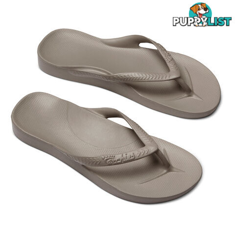 Archies Adults Arch Support Thongs - Taupe - ARCHIES