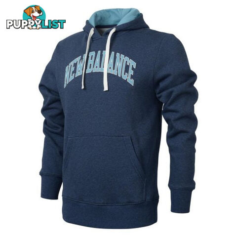 New Balance Mens Logo Hoodie - Eclipse Navy Heather - NEWBALANCE