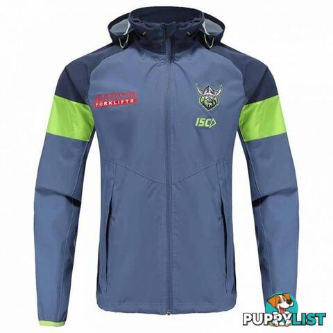 ISC Canberra Raiders 2022 Wet Weather Jacket-Steel-L - ISC