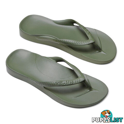 Archies Adults Arch Support Thongs - Khaki - ARCHIES