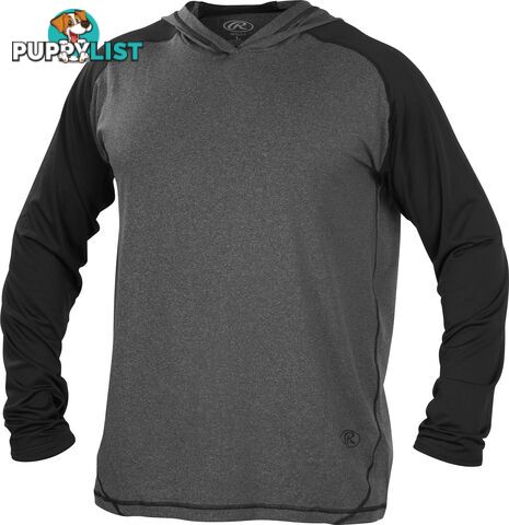 Rawlings Adult Hurler Lightweight Hoodie - Graphite/Black - RAWLINGS