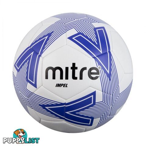 Mitre Impel One Soccer Ball - White/Dazzling Blue - MITRE