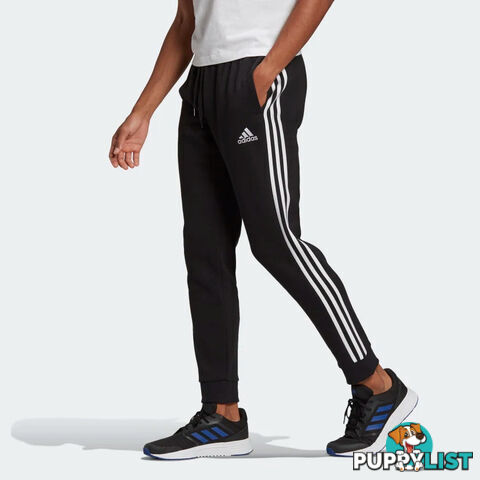 Adidas Mens Essentials Tapered Cuff 3 Stripes Pants - ADIDAS