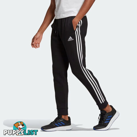 Adidas Mens Essentials Tapered Cuff 3 Stripes Pants - ADIDAS