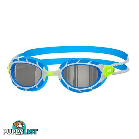 Zoggs Predator Titanium Regular Swim Goggles - Green/Silver/Blue - ZOGGS