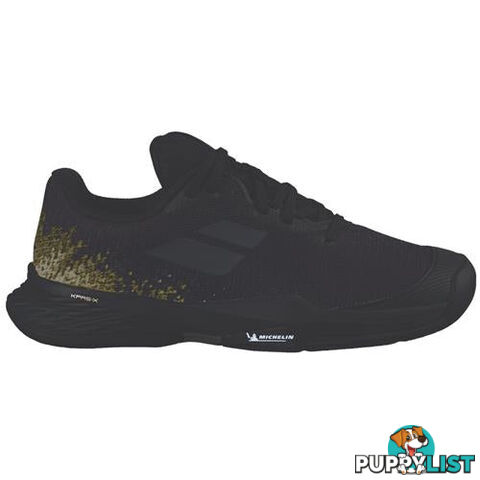 Babolat Jet Mach All Court Junior Tennis Shoe - Black/Gold - BABOLAT