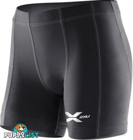 2XU Youth Compression 1/2 Shorts - Black/Black - 2XU - 9336340184904