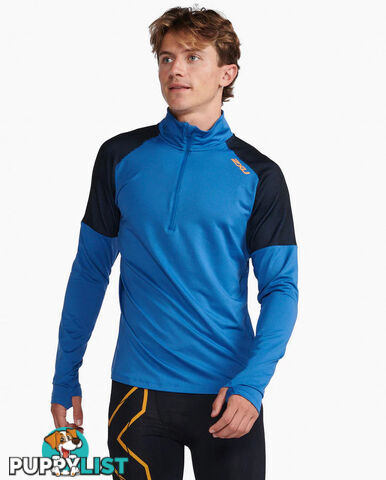 2XU Mens Light Speed 1/2 Zip Top - Blue - 2XU