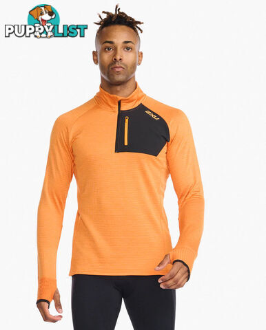 2XU Mens Ignition 1/4 Zip Top - Turmeric - 2XU