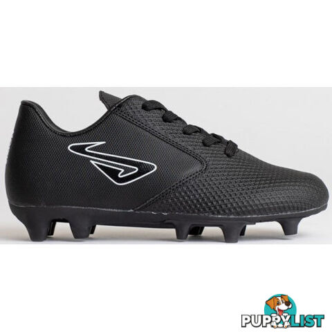 Nomis Rapid FG Kids Footy Boot - Black/Black - NOMIS