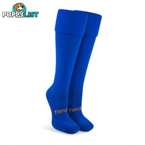 Thinskins Fine Knit Football Socks - Royal - THINSKINS