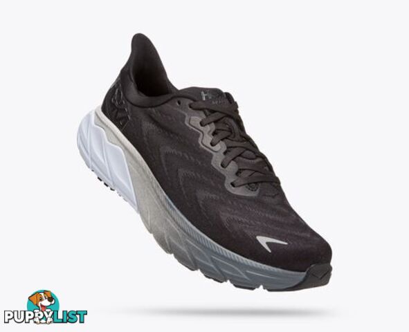 Hoka Arahi 6 Womens Running Shoe - Black/White - HOKA