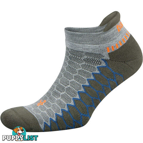 Balega Silver No Show Sock - Black/Carbon - BALEGA