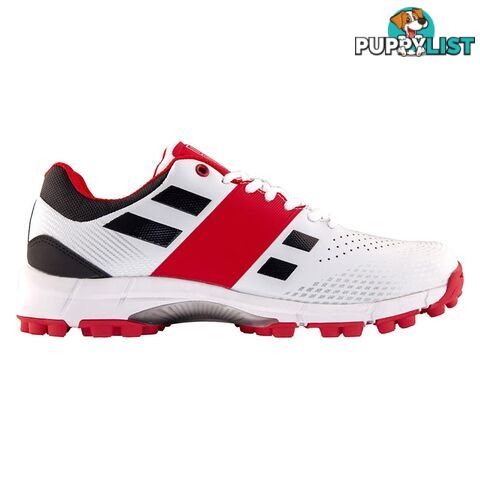 Gray Nicolls Junior Players Rubber Cricket Shoe - White lSize 4 - GRAYNICOLLS