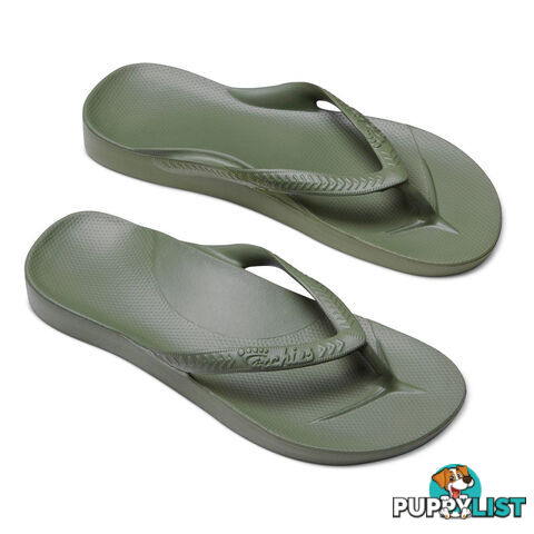 Archies Adults Arch Support Thongs - Khaki - ARCHIES