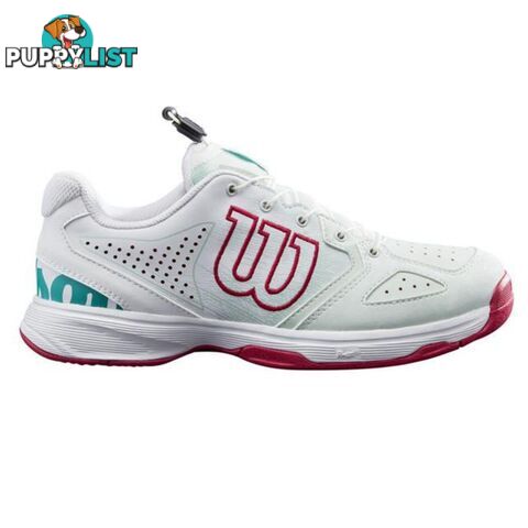 Wilson Kids Kaos QL Tennis Shoe - Sea/White/Sangria - WILSON