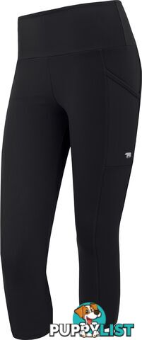 Running Bare Ab Waisted Power Moves 7/8 Tight - Black - RUNNING BARE - 9315800308029