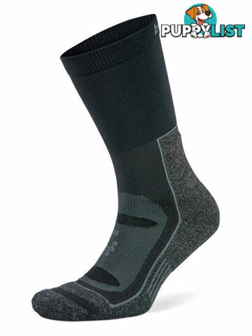 Balega Blister Resist Crew Sock - Grey/Black - BALEGA