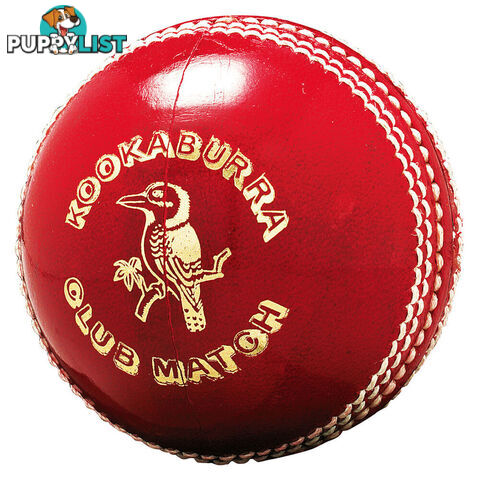 Kookaburra Club Match ACTCA Cricket Ball 156g - Red - KOOKABURRA - 19313131265080