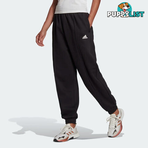 Adidas Womens Studio Fleece Pant - Black - ADIDAS