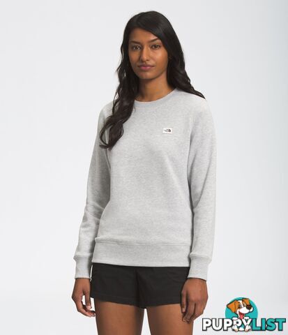 The North Face Womens Heritage Patch Crew - TNF Light Grey Heather - THE NORTH FACE