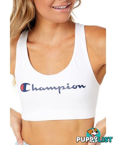 Champion Womens The Authentic Sports Bra - White - CHAMPION