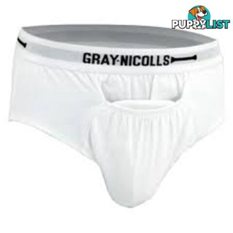 Gray-Nicolls Cricket Mens Briefs - White lSize S - GRAYNICOLLS