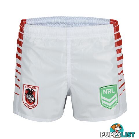 Tidwell Dragons Home NRL Supporter Shorts - White - TIDWELL