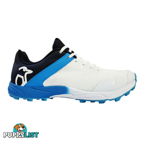 Kookaburra Pro 1500 Rubber Cricket Shoe - Blue/White lSize 3 - KOOKABURRA