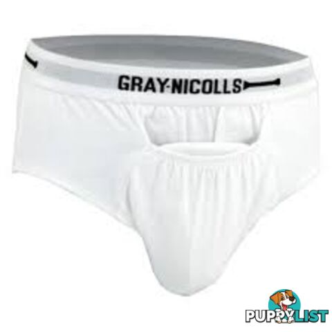 Gray-Nicolls Cricket Mens Briefs - White lSize XL - GRAYNICOLLS