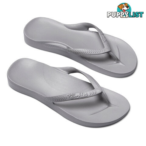 Archies Adults Arch Support Thongs - Grey - ARCHIES