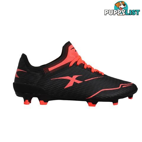 XBlades Voltaic Pro Adult Footy Boot - Black/Firehawk Red - XBLADES