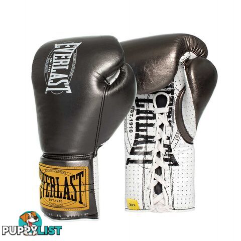 Everlast 1910 Classic 10oz Fight Glove - Metallic Grey - EVERLAST - 9320153921931