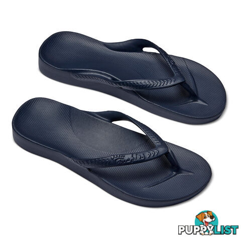 Archies Adults Arch Support Thongs - Navy - ARCHIES