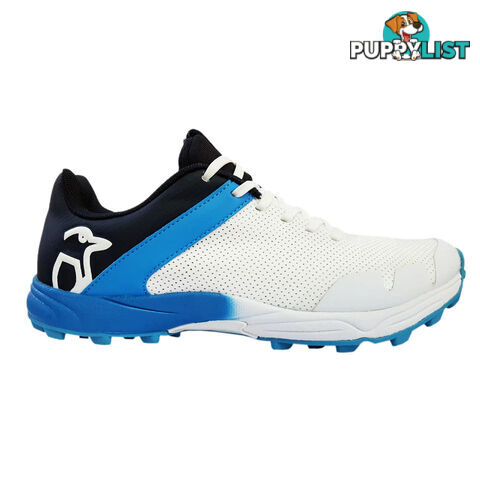 Kookaburra Pro 1500 Rubber Cricket Shoe - Blue/White lSize 4 - KOOKABURRA