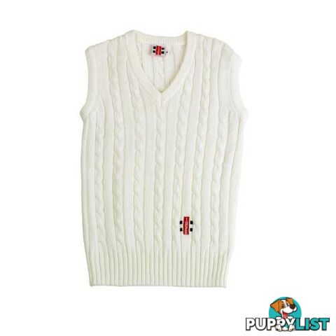 Gray Nicolls Sleeveless Plain Sweater - Cream lSize 2XL - GRAYNICOLLS