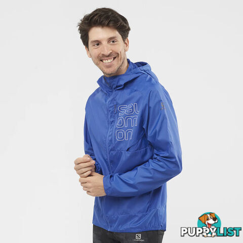 Salomon Mens Bonatti Cross FZ Hoodie - Nautical Blue - SALOMON