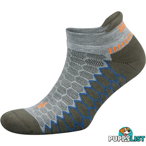 Balega Silver No Show Sock - Black/Carbon - BALEGA