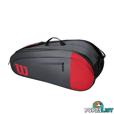 Wilson Team 6 Racquet Tennis Bag - Red/Grey - WILSON