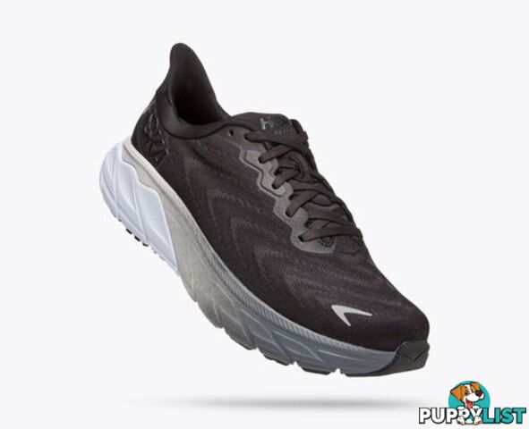 Hoka Arahi 6 Mens Running Shoe - Black/White - HOKA