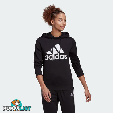 Adidas Womens Bl Ft Hoodie - Black/White - ADIDAS