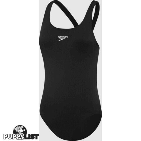 Speedo Girls Endurance + Leaderback Swimsuit - Black - SPEEDO