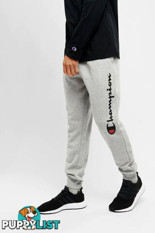 Champion Mens Script Cuff Pant - Grey - CHAMPION