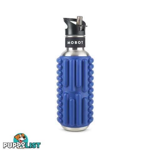 Mobot Grace 700ml Foam Roller Water Bottle - Blue Steel - MOBOT