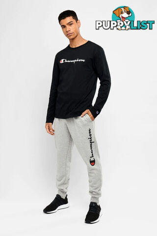 Champion Mens Script Cuff Pant - Grey - CHAMPION