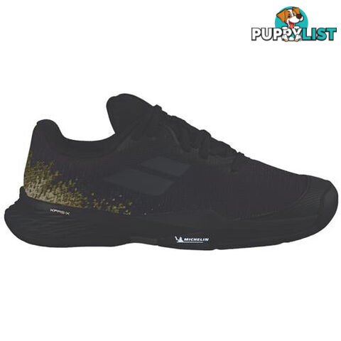 Babolat Jet Mach All Court Junior Tennis Shoe - Black/Gold - BABOLAT