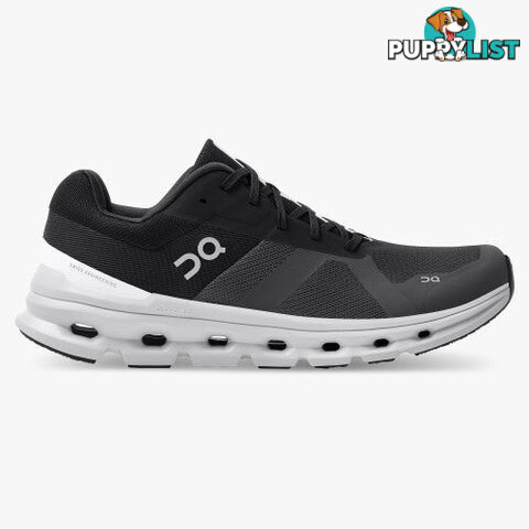 On Cloudrunner Wide Mens Running Shoe - Black - ON