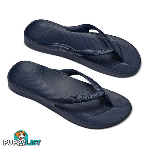 Archies Adults Arch Support Thongs - Navy - ARCHIES