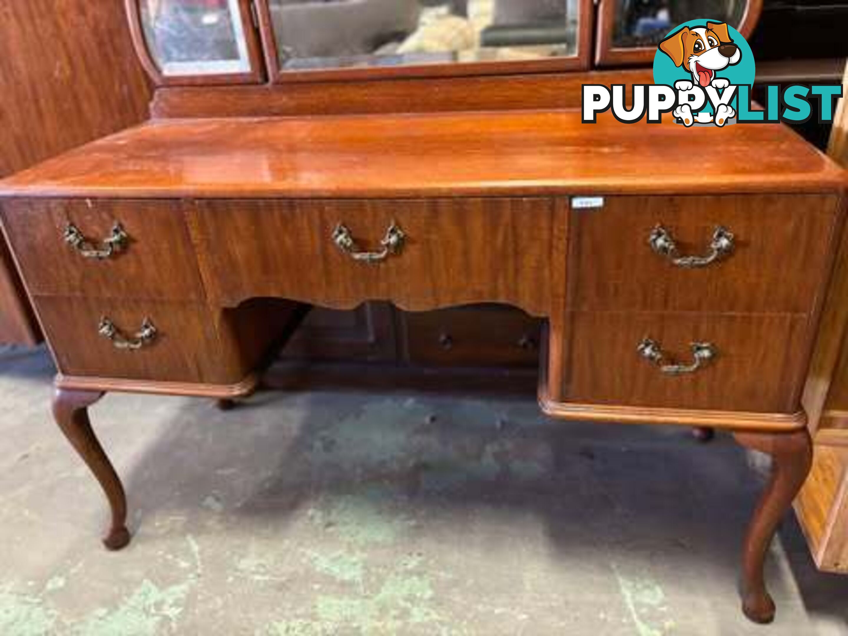 Stunning antique dressing table desk with queen anne style - Embleton,Perth